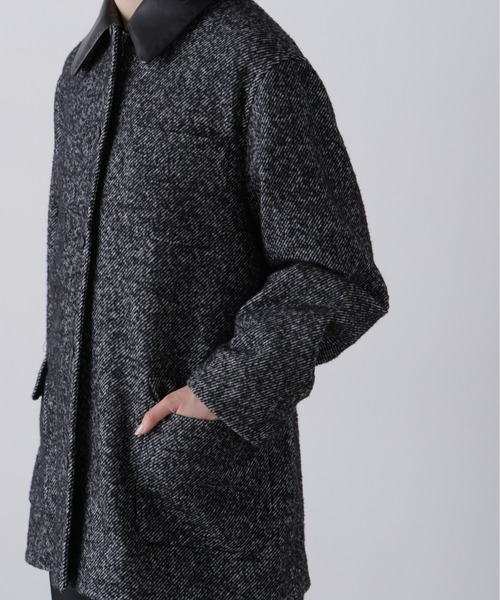 YLEVE(イレーヴ)の「YLEVE / NEPPED TWEED COVERALL JACKET(ブルゾン・レディース・ブラック系その他・1/0)」の8枚目の写真