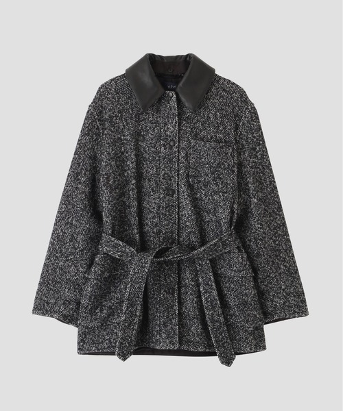 YLEVE(イレーヴ)の「YLEVE / NEPPED TWEED COVERALL JACKET(ブルゾン・レディース・ブラック系その他・1/0)」の12枚目の写真