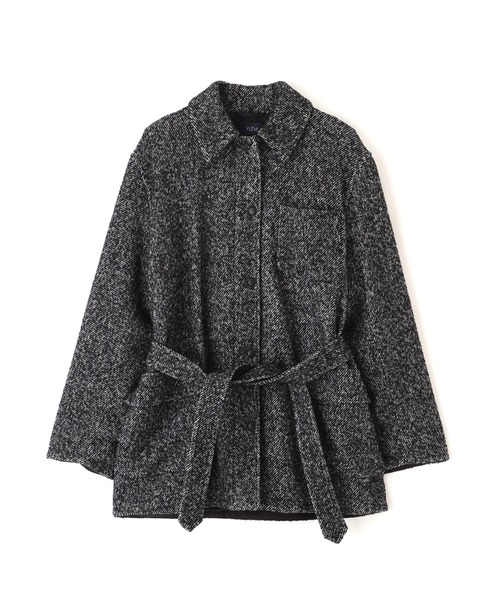 YLEVE(イレーヴ)の「YLEVE / NEPPED TWEED COVERALL JACKET(ブルゾン・レディース・ブラック系その他・1/0)」の13枚目の写真