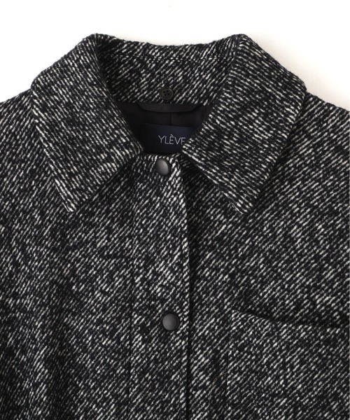 YLEVE(イレーヴ)の「YLEVE / NEPPED TWEED COVERALL JACKET(ブルゾン・レディース・ブラック系その他・1/0)」の14枚目の写真