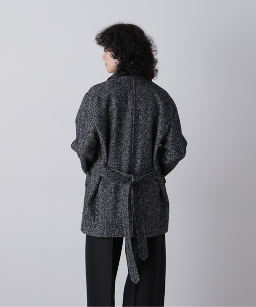YLEVE(イレーヴ)の「YLEVE / NEPPED TWEED COVERALL JACKET(ブルゾン・レディース・ブラック系その他・1/0)」の10枚目の写真