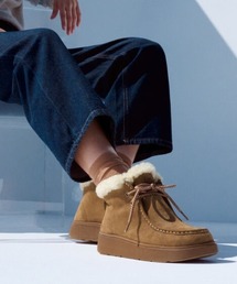 【fitflop】GEN-FF スエード シアリング レースアップ ブーツ