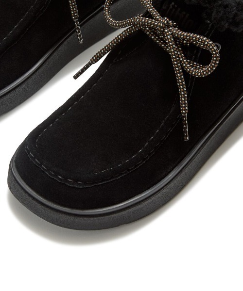 fitflop(フィットフロップ)の「【fitflop】GEN-FF スエード シアリング レースアップ ブーツ(ブーツ・レディース・タン/ブラック/ベージュ系・US5/US8)」の8枚目の写真