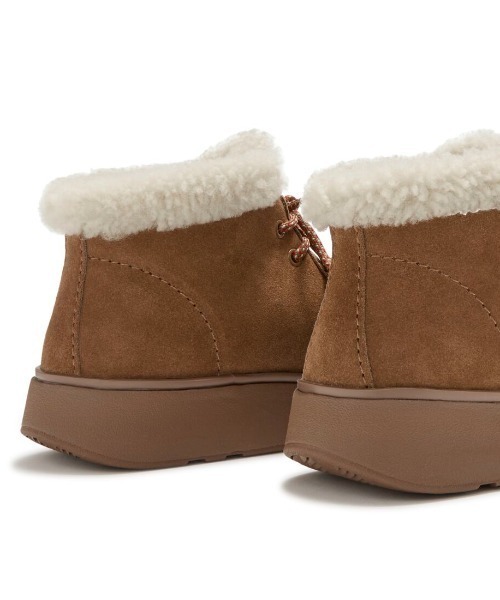 fitflop(フィットフロップ)の「【fitflop】GEN-FF スエード シアリング レースアップ ブーツ(ブーツ・レディース・タン/ブラック/ベージュ系・US5/US8)」の15枚目の写真