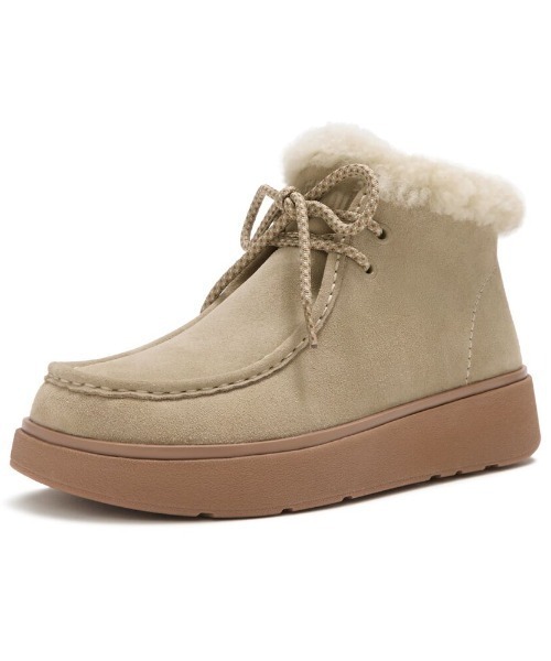 fitflop(フィットフロップ)の「【fitflop】GEN-FF スエード シアリング レースアップ ブーツ(ブーツ・レディース・タン/ブラック/ベージュ系・US5/US8)」の21枚目の写真
