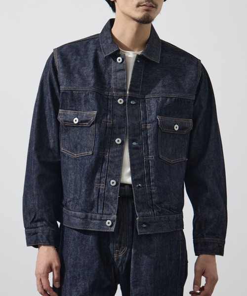 JAPAN BLUE JEANS(ジャパンブルージーンズ)の「【Japan Blue Jeans/ジャパンブルージーンズ】Selvedge Type 2 Denim Jacket 14oz(デニムジャケット・メンズ・ダークインディゴブルー・38/44/42/40)」の1枚目の写真