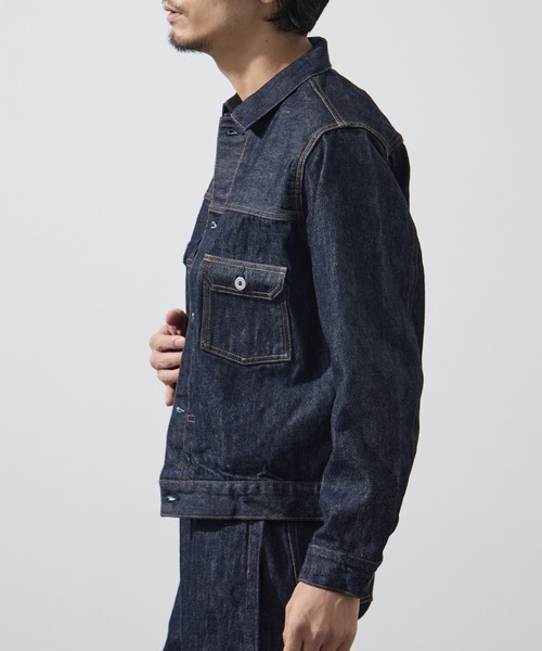 JAPAN BLUE JEANS(ジャパンブルージーンズ)の「【Japan Blue Jeans/ジャパンブルージーンズ】Selvedge Type 2 Denim Jacket 14oz(デニムジャケット・メンズ・ダークインディゴブルー・38/44/42/40)」の4枚目の写真