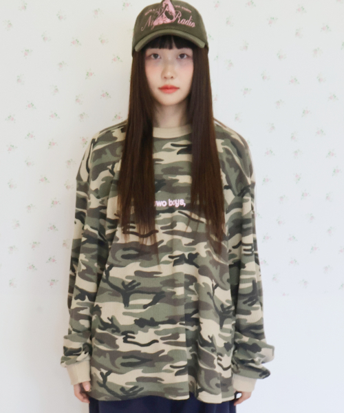 KIKOZY(キコジ)の「Duo Waffle T-shirt_Camo(Tシャツ/カットソー・レディース・その他・FREE)」の1枚目の写真