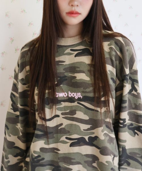 KIKOZY(キコジ)の「Duo Waffle T-shirt_Camo(Tシャツ/カットソー・レディース・その他・FREE)」の2枚目の写真