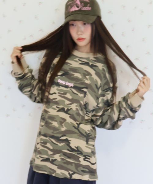 KIKOZY(キコジ)の「Duo Waffle T-shirt_Camo(Tシャツ/カットソー・レディース・その他・FREE)」の3枚目の写真