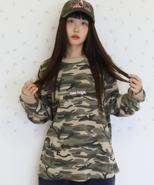 KIKOZY(キコジ)の「Duo Waffle T-shirt_Camo(Tシャツ/カットソー・レディース・その他・FREE)」の4枚目の写真
