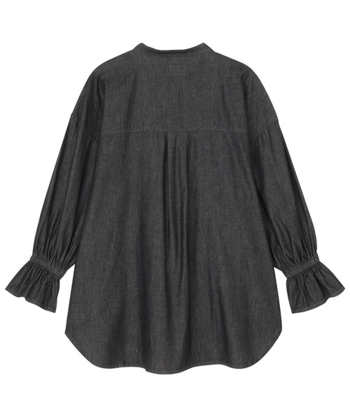 TOKYO SHIRTS(トウキョウシャツ)の「カジュアルシャツ キャンディスリーブ デニムシャツ 長袖 綿100% レディースデザインシャツ(シャツ/ブラウス・レディース・ブラック/ブルー・M/L)」の11枚目の写真