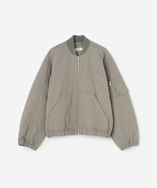 GYMPHLEX(ジムフレックス)の「Gymphlex | ジップアップ キルティングジャケット MEN(ブルゾン・メンズ・グレー/ブラック・L/M)」の4枚目の写真