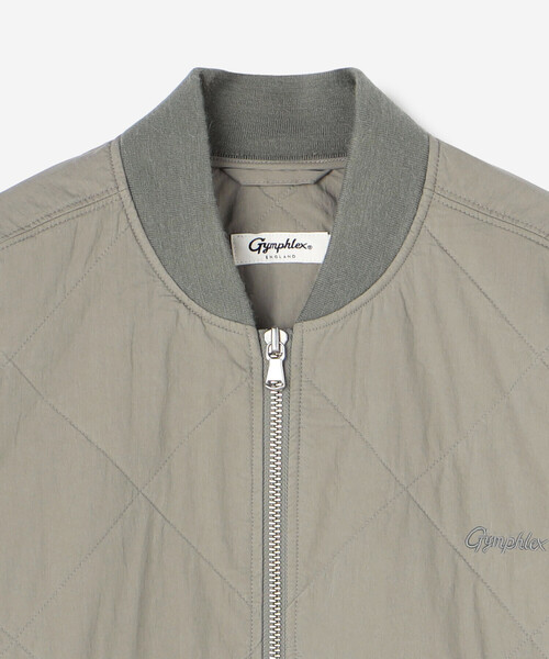 GYMPHLEX(ジムフレックス)の「Gymphlex | ジップアップ キルティングジャケット MEN(ブルゾン・メンズ・グレー/ブラック・L/M)」の21枚目の写真
