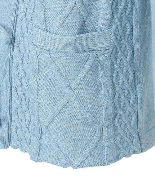 UNITED ARROWS & SONS(ユナイテッドアローズアンドサンズ)の「UNITED ARROWS & SONS(ユナイテッドアローズ&サンズ)INDIGO TOMMY KNIT◆(ニット/セーター・メンズ・ライトブルー・SMALL/LARGE/MEDIUM)」の3枚目の写真