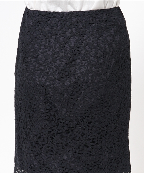 LIMITLESS LUXURY(リミットレスラグジュアリー)の「マーメイドレーススカート◆(スカート・レディース・ホワイト/ネイビー・36/38)」の7枚目の写真