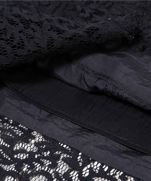 LIMITLESS LUXURY(リミットレスラグジュアリー)の「マーメイドレーススカート◆(スカート・レディース・ホワイト/ネイビー・36/38)」の10枚目の写真