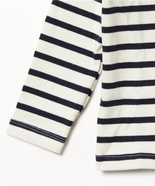 PETIT BATEAU(プチバトー)の「マリニエールプルオーバー(Tシャツ/カットソー・キッズ・ホワイト×ネイビー・3YEAR/5YEAR/4YEAR)」の5枚目の写真
