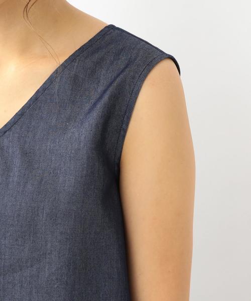 Another Edition（アナザーエディション）の「【WEB店舗限定】デニムコンビサロペット/aeBC DNM COMBI サロペット◆（サロペット/オーバーオール・レディース・ライトブルー/コバルトブルー・MEDIUM/SMALL）」の7枚目の写真