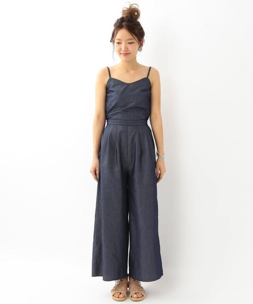 Another Edition（アナザーエディション）の「【WEB店舗限定】デニムコンビサロペット/aeBC DNM COMBI サロペット◆（サロペット/オーバーオール・レディース・ライトブルー/コバルトブルー・MEDIUM/SMALL）」の16枚目の写真