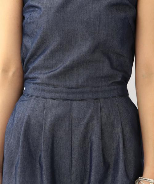 Another Edition（アナザーエディション）の「【WEB店舗限定】デニムコンビサロペット/aeBC DNM COMBI サロペット◆（サロペット/オーバーオール・レディース・ライトブルー/コバルトブルー・MEDIUM/SMALL）」の8枚目の写真