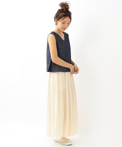 Another Edition（アナザーエディション）の「【WEB店舗限定】デニムコンビサロペット/aeBC DNM COMBI サロペット◆（サロペット/オーバーオール・レディース・ライトブルー/コバルトブルー・MEDIUM/SMALL）」の10枚目の写真