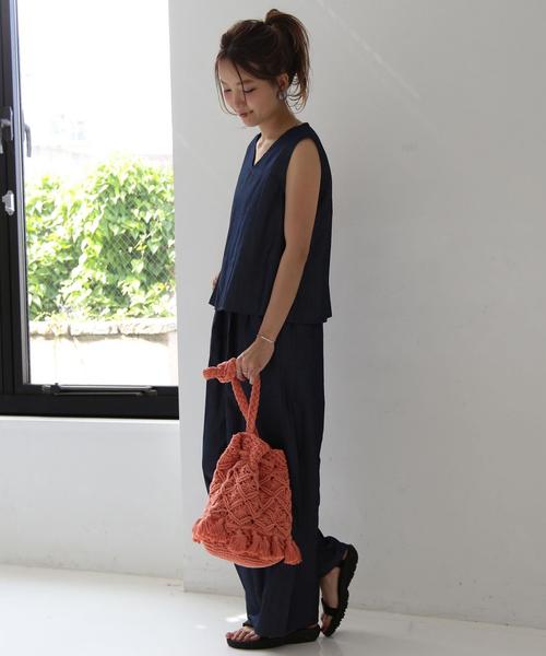 Another Edition（アナザーエディション）の「【WEB店舗限定】デニムコンビサロペット/aeBC DNM COMBI サロペット◆（サロペット/オーバーオール・レディース・ライトブルー/コバルトブルー・MEDIUM/SMALL）」の19枚目の写真