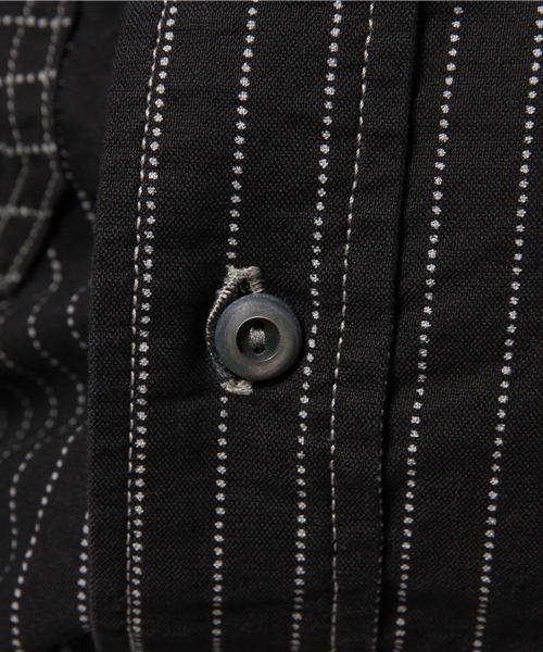 schott（ショット）の「Schott/ショット/WABASHI L/S SHIRT/ウォバッシュ シャツ（シャツ/ブラウス・メンズ・ブラック/インディゴブルー・SMALL/LARGE/X-LARGE/MEDIUM）」の9枚目の写真