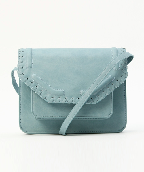 MOUSSY（マウジー）の「STITCH SMALL BAG（ショルダーバッグ・レディース・ベージュ/ライトブルー/ブラック・FREE）」の3枚目の写真