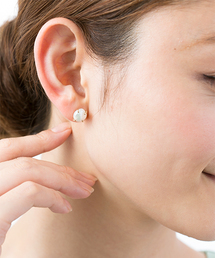 agete アガットK10淡水パールピアス逃げ恥ガッキー着用