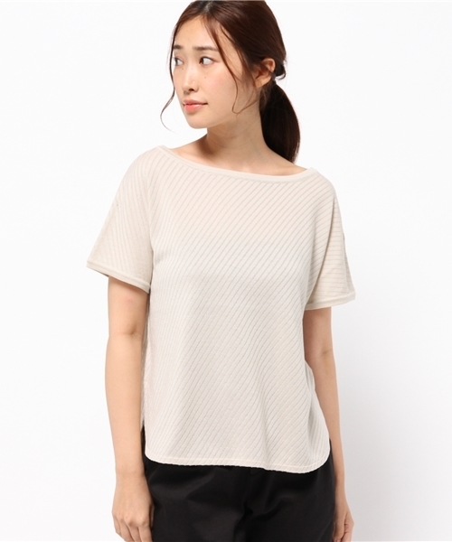 22 OCTOBRE（ヴァンドゥ－オクトーブル）の「ファインドルマン（ニット/セーター・レディース・ベージュ/ブルー/ボルドー・2）」の4枚目の写真