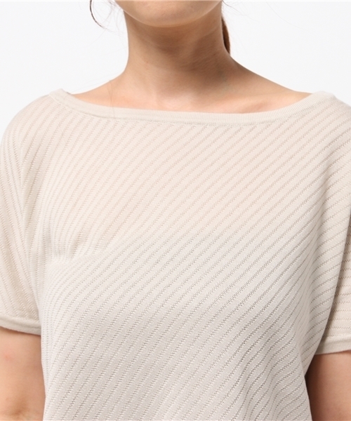 22 OCTOBRE（ヴァンドゥ－オクトーブル）の「ファインドルマン（ニット/セーター・レディース・ベージュ/ブルー/ボルドー・2）」の7枚目の写真