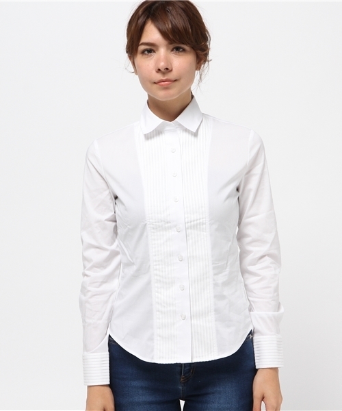 NARACAMICIE（ナラカミーチェ）の「ピエゴリーネ長袖シャツ（シャツ/ブラウス・レディース・ホワイト・MEDIUM/SMALL/LARGE）」の2枚目の写真