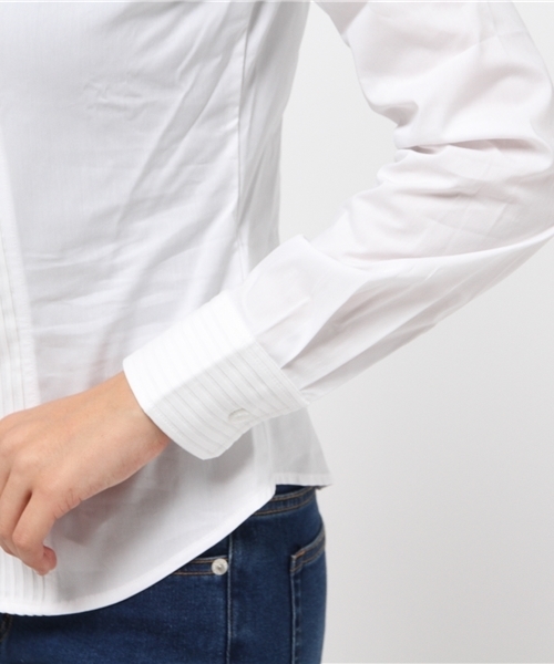 NARACAMICIE（ナラカミーチェ）の「ピエゴリーネ長袖シャツ（シャツ/ブラウス・レディース・ホワイト・MEDIUM/SMALL/LARGE）」の6枚目の写真