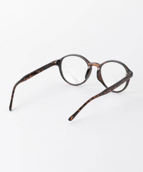 coen（コーエン）の「オーバルクリアレンズメガネ（メガネ・メンズ・ブラック/ブラウン・フリー）」の4枚目の写真