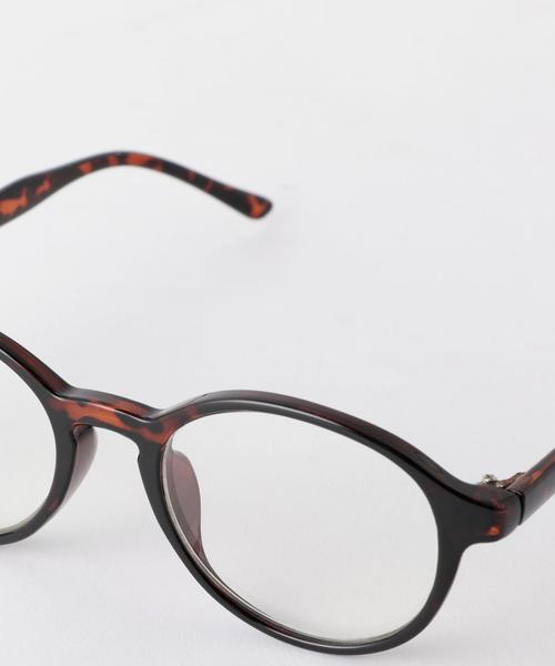 coen（コーエン）の「オーバルクリアレンズメガネ（メガネ・メンズ・ブラック/ブラウン・フリー）」の5枚目の写真