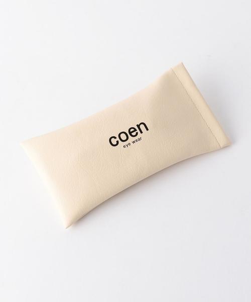 coen（コーエン）の「オーバルクリアレンズメガネ（メガネ・メンズ・ブラック/ブラウン・フリー）」の9枚目の写真