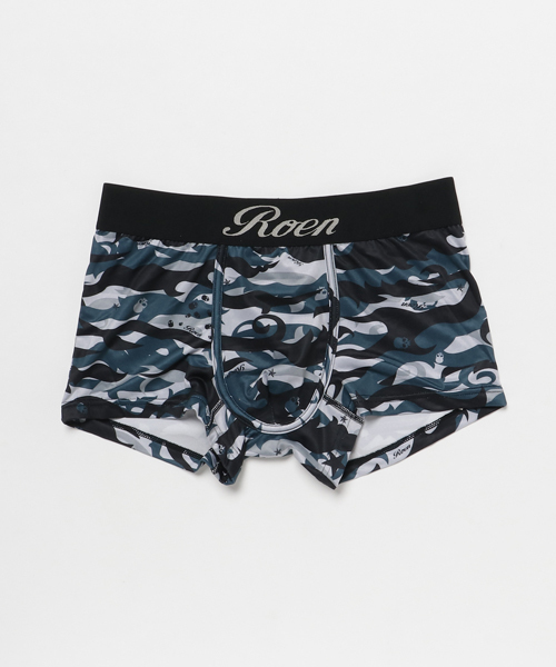 ROEN（ロエン）の「カモフラージュ ボクサーパンツ（ボクサーパンツ・メンズ・ブラック/グリーン・MEDIUM/LARGE）」の2枚目の写真