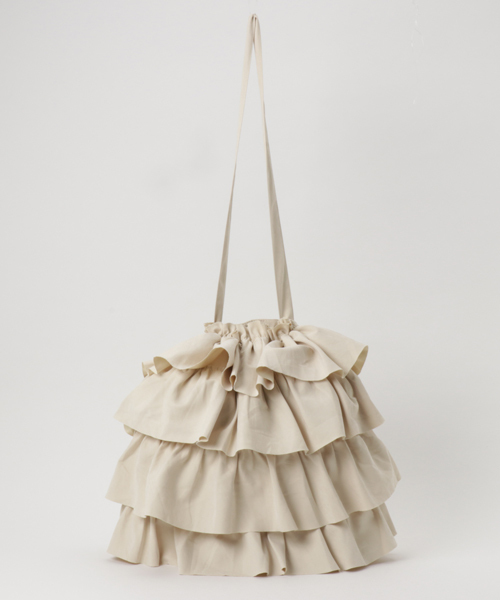 MERLOT（メルロー）の「ティアードフリルショルダーバッグ2255（ショルダーバッグ・レディース・ブルー/ベージュ/キャメル/ピンク/ブラック・FREE）」の2枚目の写真