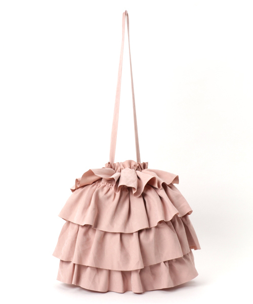 MERLOT（メルロー）の「ティアードフリルショルダーバッグ2255（ショルダーバッグ・レディース・ブルー/ベージュ/キャメル/ピンク/ブラック・FREE）」の5枚目の写真