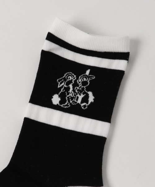 Candy Stripper(キャンディストリッパー)の「PRISONER BUNNYS SOCKS(ソックス/靴下・レディース・ピンク/イエロー/オフホワイト/ブラック・FREE)」の5枚目の写真