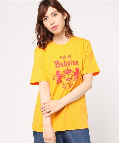 WEGO(ウィゴー)の「DISPARK/エンブレムビッグシルエットカットソー(Tシャツ/カットソー・レディース・レッド/ホワイト/イエロー・FREE)」の14枚目の写真