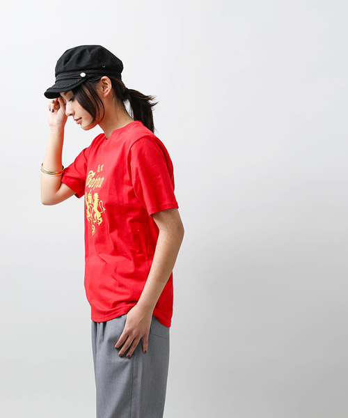 WEGO(ウィゴー)の「DISPARK/エンブレムビッグシルエットカットソー(Tシャツ/カットソー・レディース・レッド/ホワイト/イエロー・FREE)」の20枚目の写真
