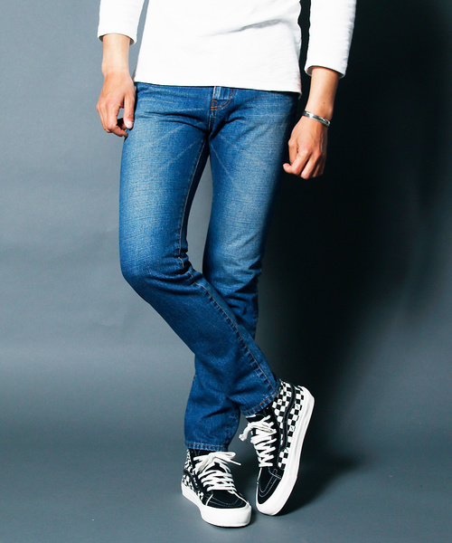 Magine(マージン)の「NO.35 SLIM VINTAGE WASH INDIGO DENIM:NO35.スリムヴィンテージウォッシュ インディゴデニム(デニムパンツ・メンズ・インディゴブルー・48/46/44)」の9枚目の写真