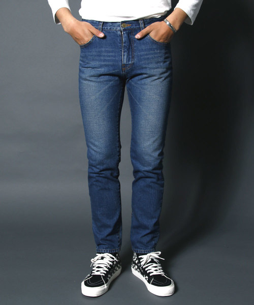 Magine(マージン)の「NO.35 SLIM VINTAGE WASH INDIGO DENIM:NO35.スリムヴィンテージウォッシュ インディゴデニム(デニムパンツ・メンズ・インディゴブルー・48/46/44)」の15枚目の写真