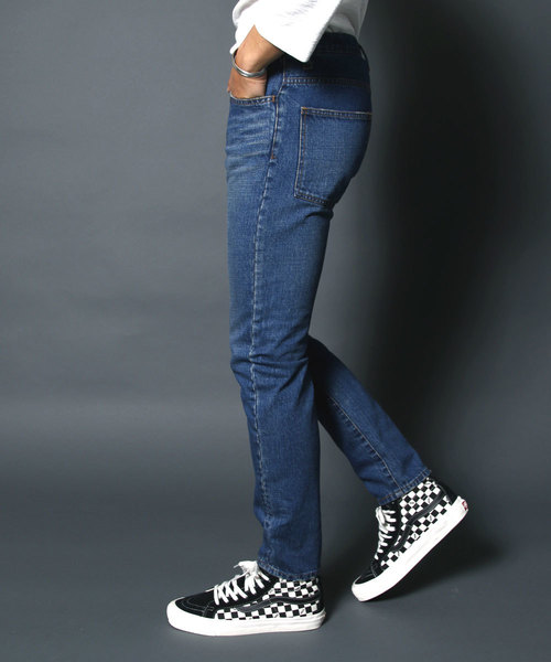 Magine(マージン)の「NO.35 SLIM VINTAGE WASH INDIGO DENIM:NO35.スリムヴィンテージウォッシュ インディゴデニム(デニムパンツ・メンズ・インディゴブルー・48/46/44)」の16枚目の写真