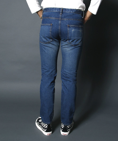 Magine(マージン)の「NO.35 SLIM VINTAGE WASH INDIGO DENIM:NO35.スリムヴィンテージウォッシュ インディゴデニム(デニムパンツ・メンズ・インディゴブルー・48/46/44)」の17枚目の写真