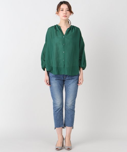 美品☆プラージュ 麻 リネン ボリュームシャツ サーバーサイズ ゆったり 美品☆プラージュ 麻 リネン ボリュームシャツ サーバーサイズ