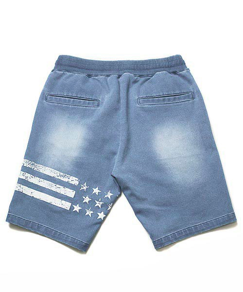 JACKROSE（ジャックローズ）の「ジョグデニムUSAフラッグセットアップ（パーカー・メンズ・サックスブルー/インディゴブルー・M/L）」の7枚目の写真