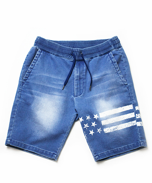 JACKROSE（ジャックローズ）の「ジョグデニムUSAフラッグセットアップ（パーカー・メンズ・サックスブルー/インディゴブルー・M/L）」の16枚目の写真